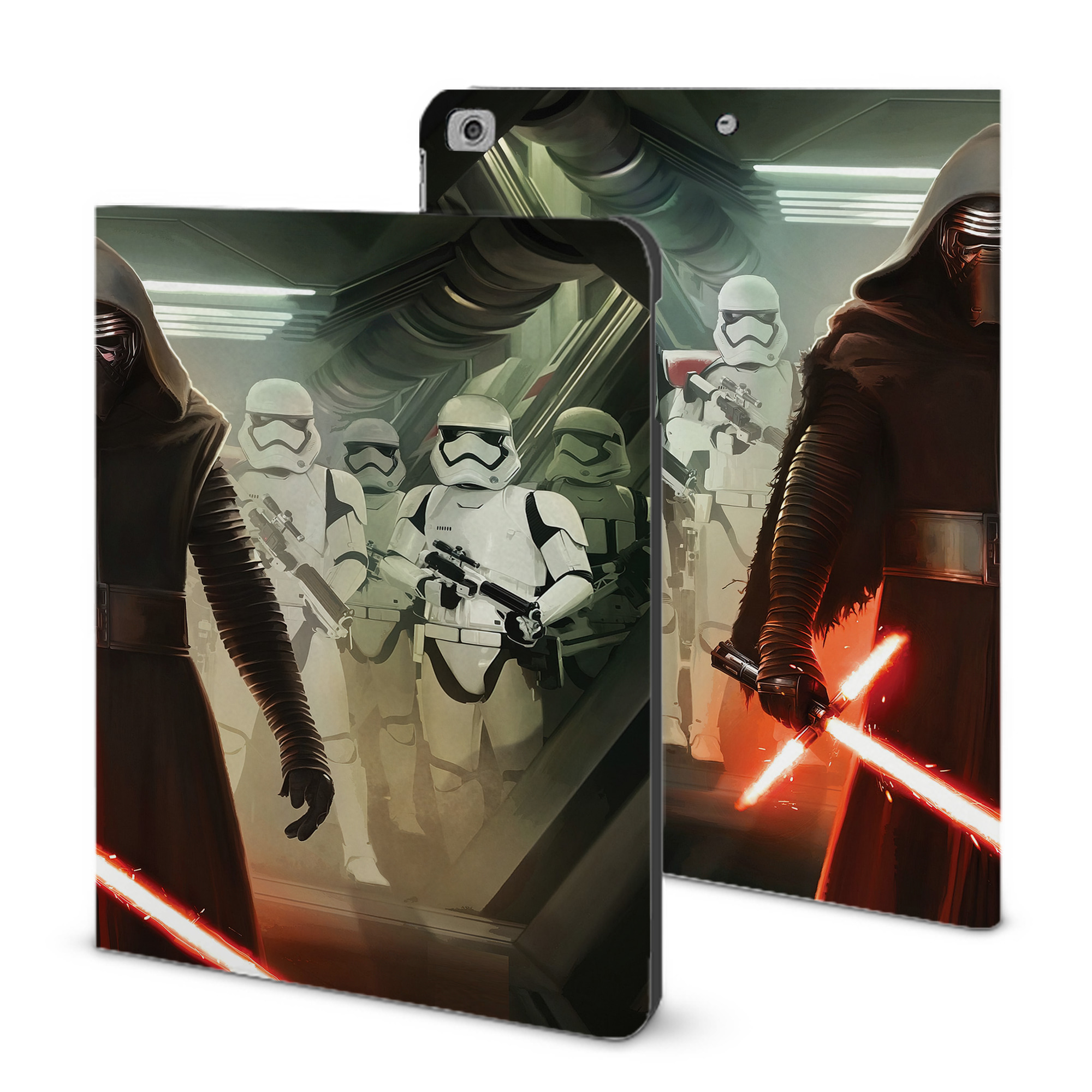 （画像用） スター・ウォーズ Star Wars IPad ケース ブック型 PUレザー TPU 耐衝撃 軽量 薄型 ペン収納なし 全面保護 IPad 各モデル対応